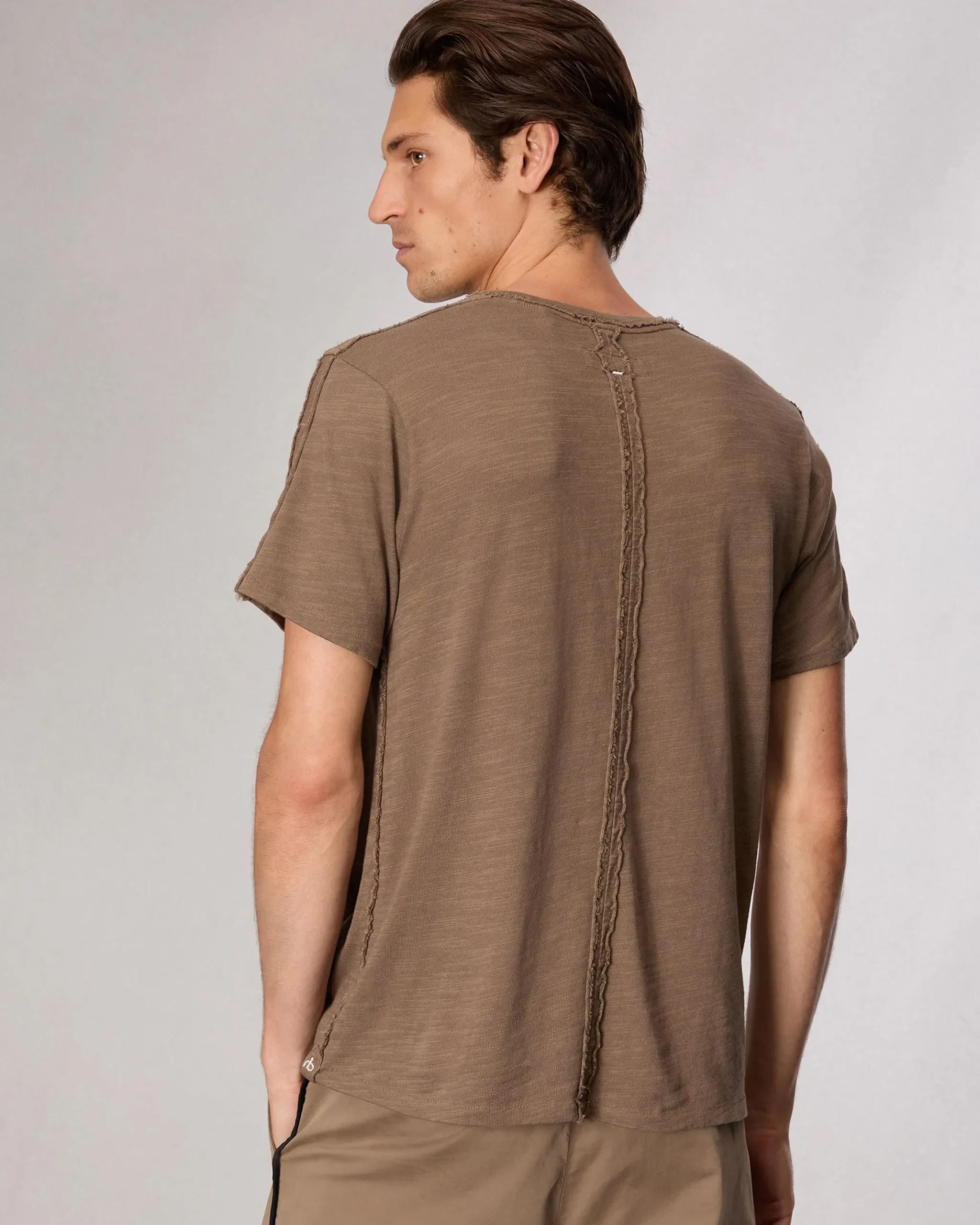 rag & bone Raw-Edge Flame Tee Brown Online
