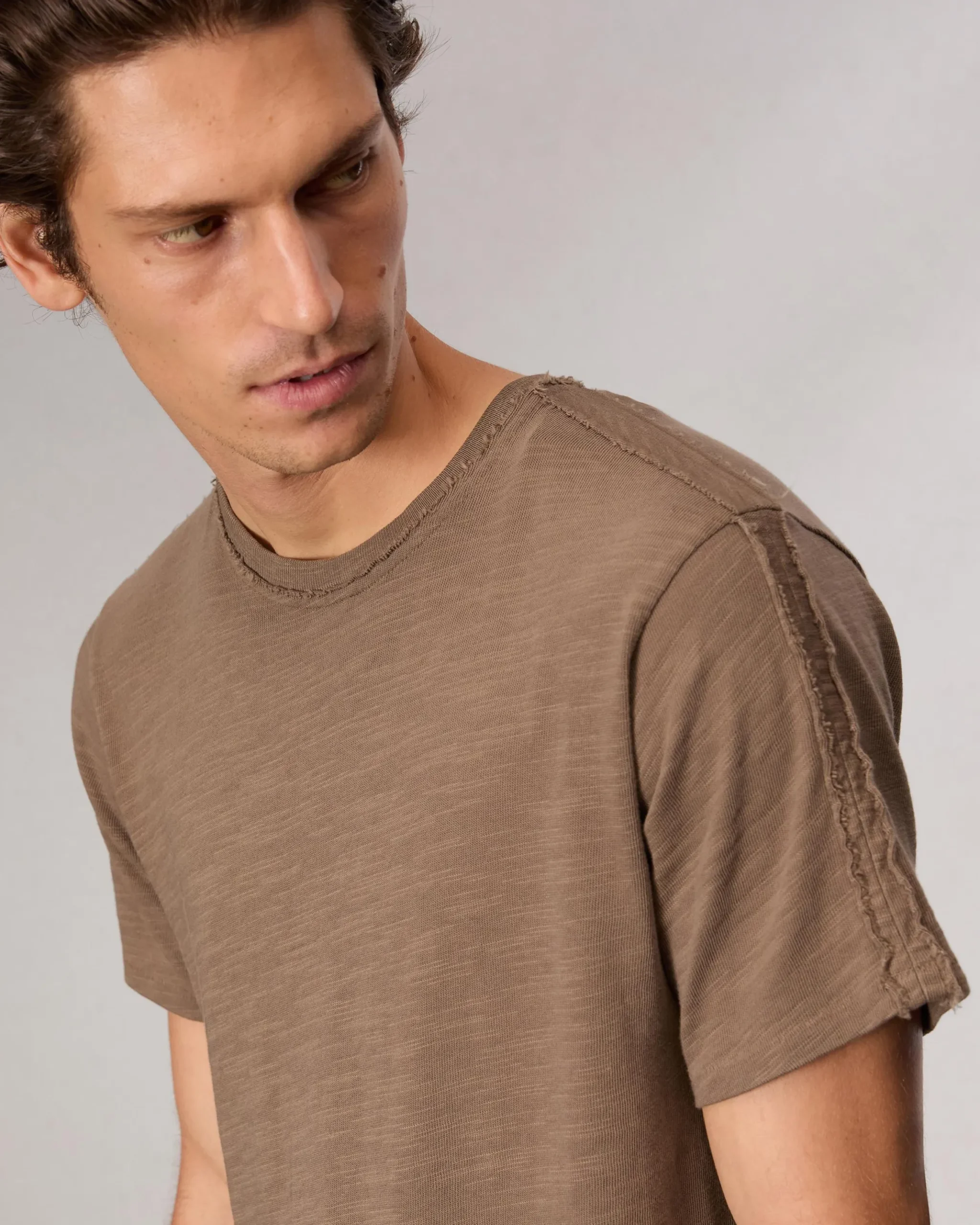 rag & bone Raw-Edge Flame Tee Brown Online