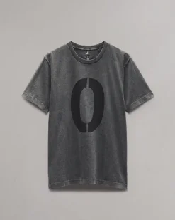 rag & bone rb Number 0 T-Shirt Washed Black Outlet