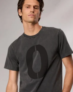 rag & bone rb Number 0 T-Shirt Washed Black Outlet