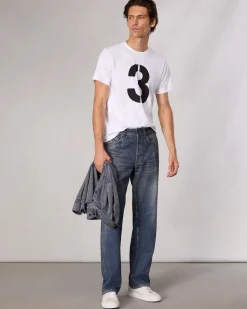 rag & bone rb Number 3 T-Shirt Washed White Cheap