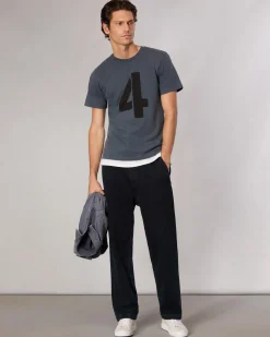 rag & bone rb Number 4 T-Shirt Washed Navy Store