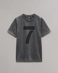 rag & bone rb Number 7 T-Shirt Washed Black Discount