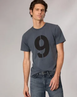 rag & bone rb Number 9 T-Shirt Washed Navy Best