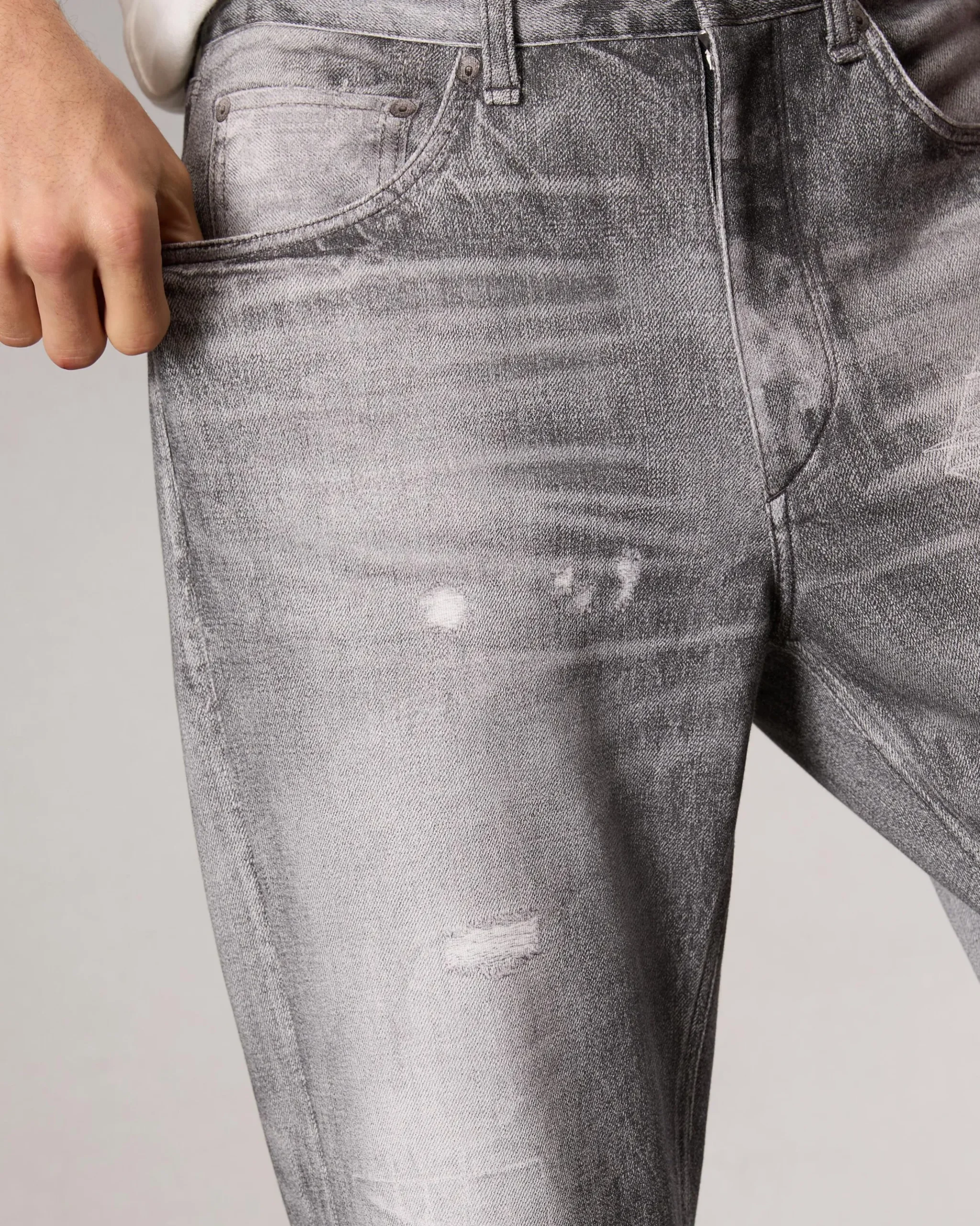rag & bone rbMIRAMAR Fleece Fit 4 Pant Greyscale Clearance