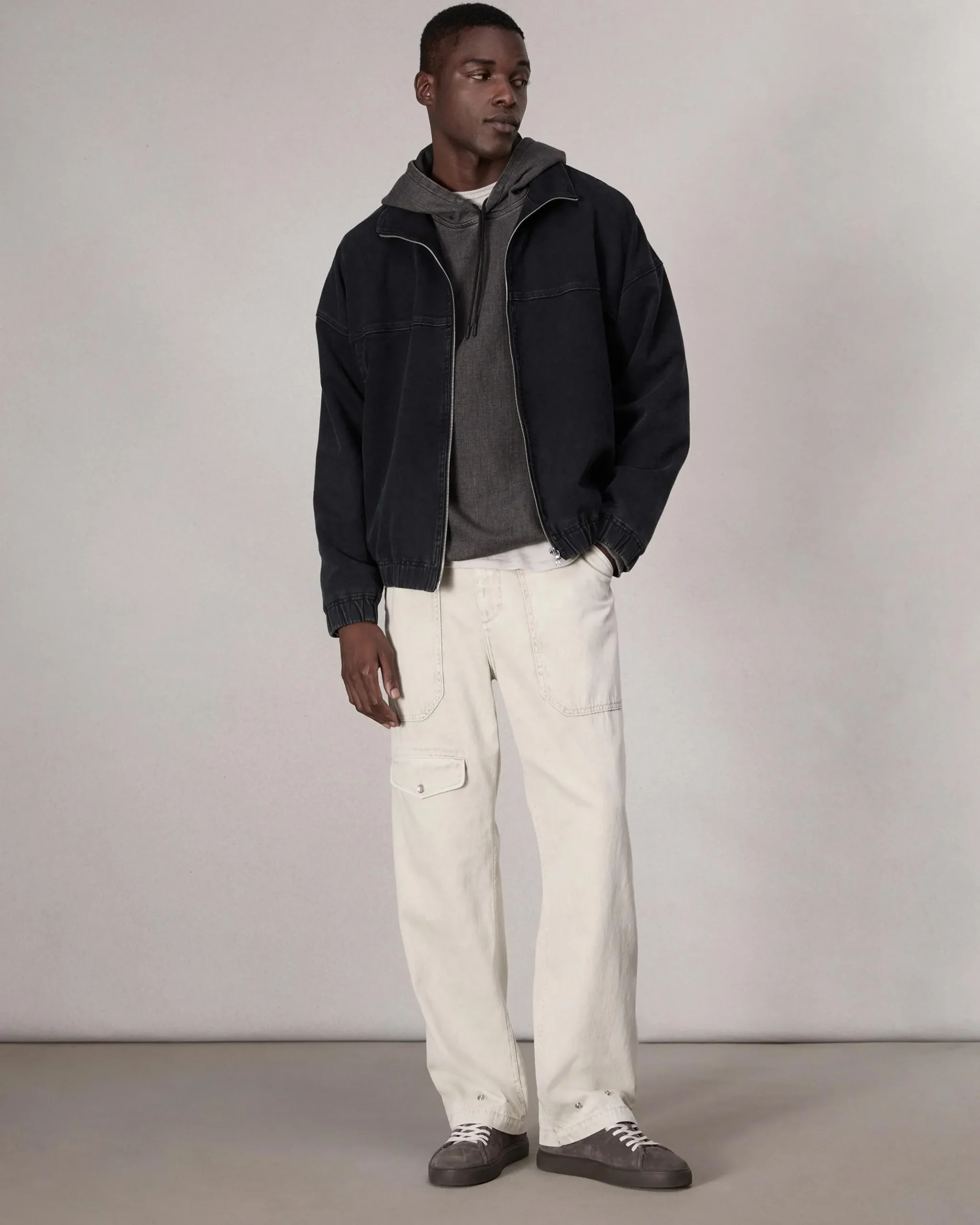 rag & bone rbSTRIDE Denim Track Jacket Inkwell Sale