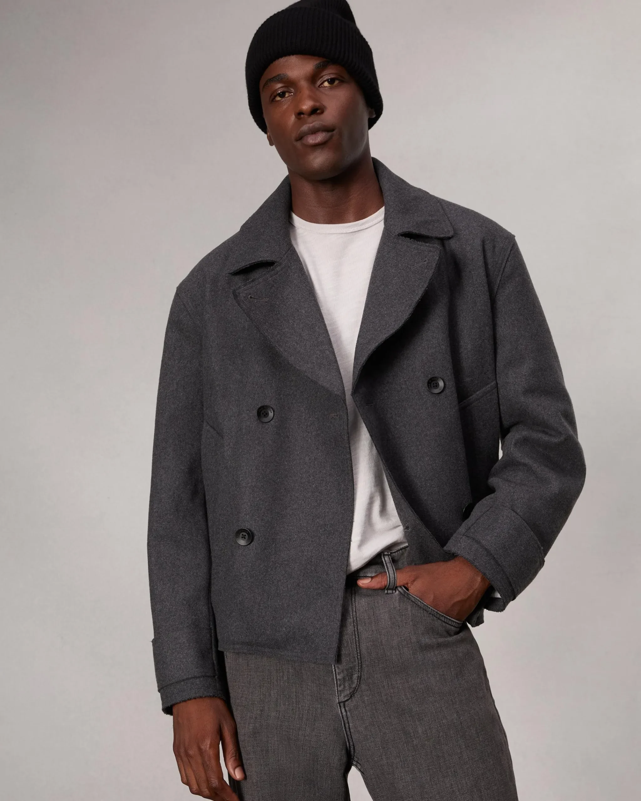 rag & bone rbTAPER Fit Jean Charcoal Flash Sale