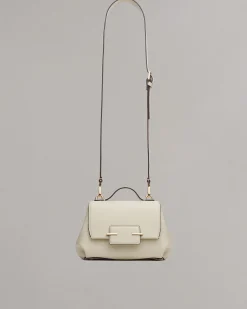 rag & bone Realm Italian Leather Crossbody Bag Antique White New