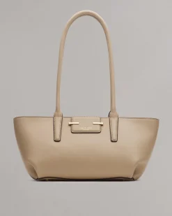 rag & bone Realm Italian Leather Satchel Greige Cheap