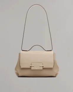 rag & bone Realm Italian Leather Top Handle Bag Greige Shop