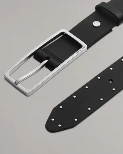 rag & bone Rebound Leather Belt Black Best Sale