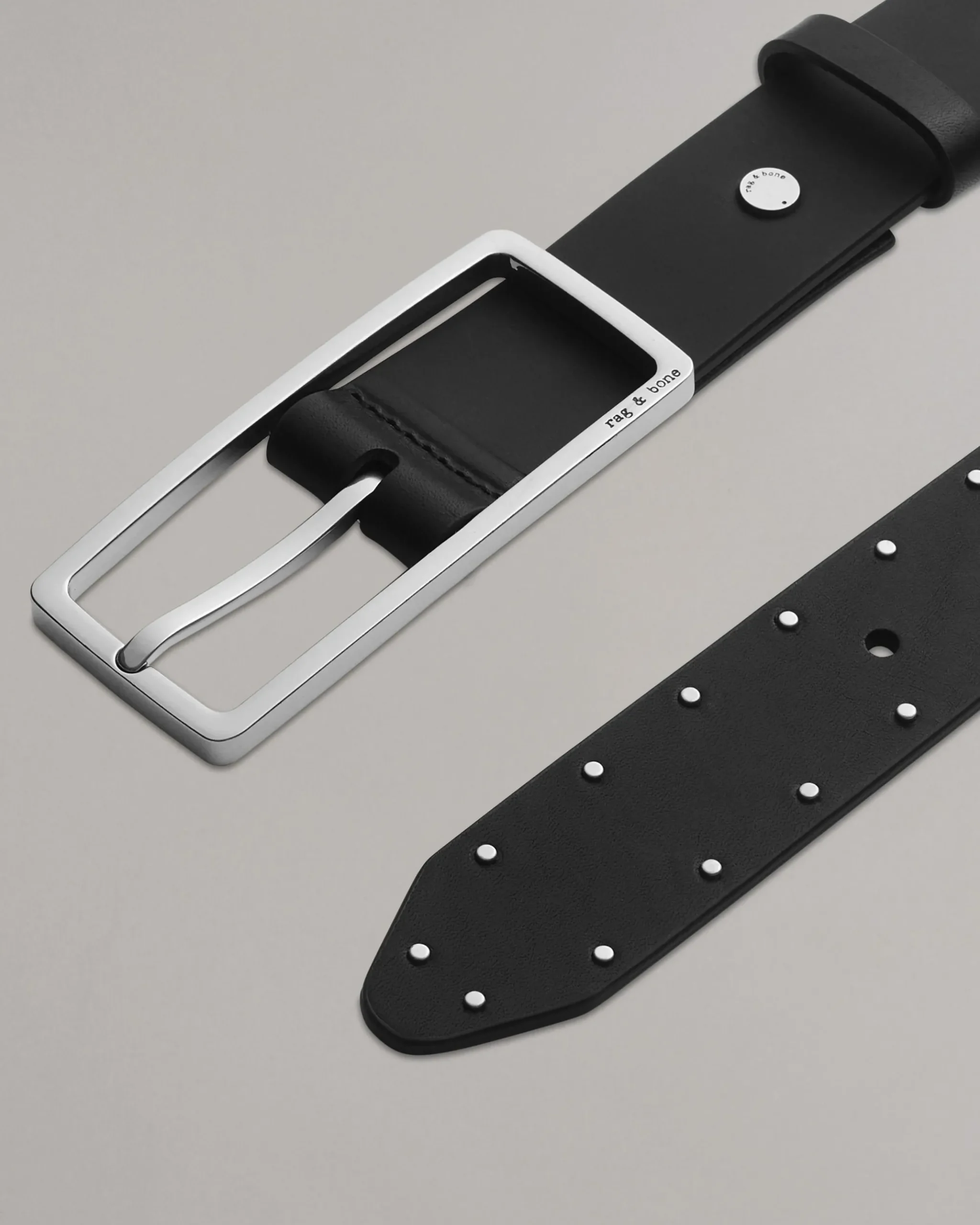 rag & bone Rebound Leather Belt Black Best Sale