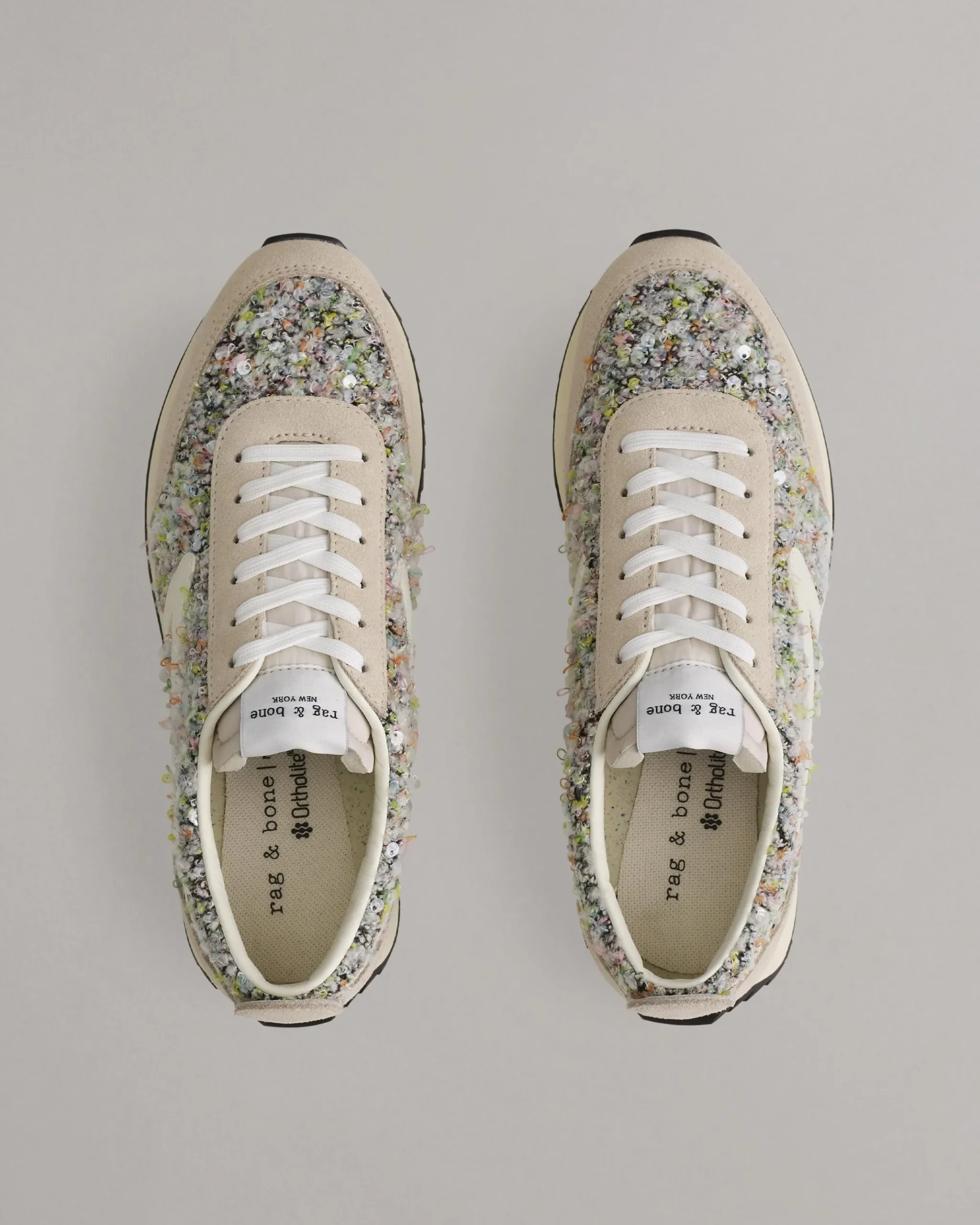 rag & bone Retro Runner Sneaker Light Grey Multi Flash Sale