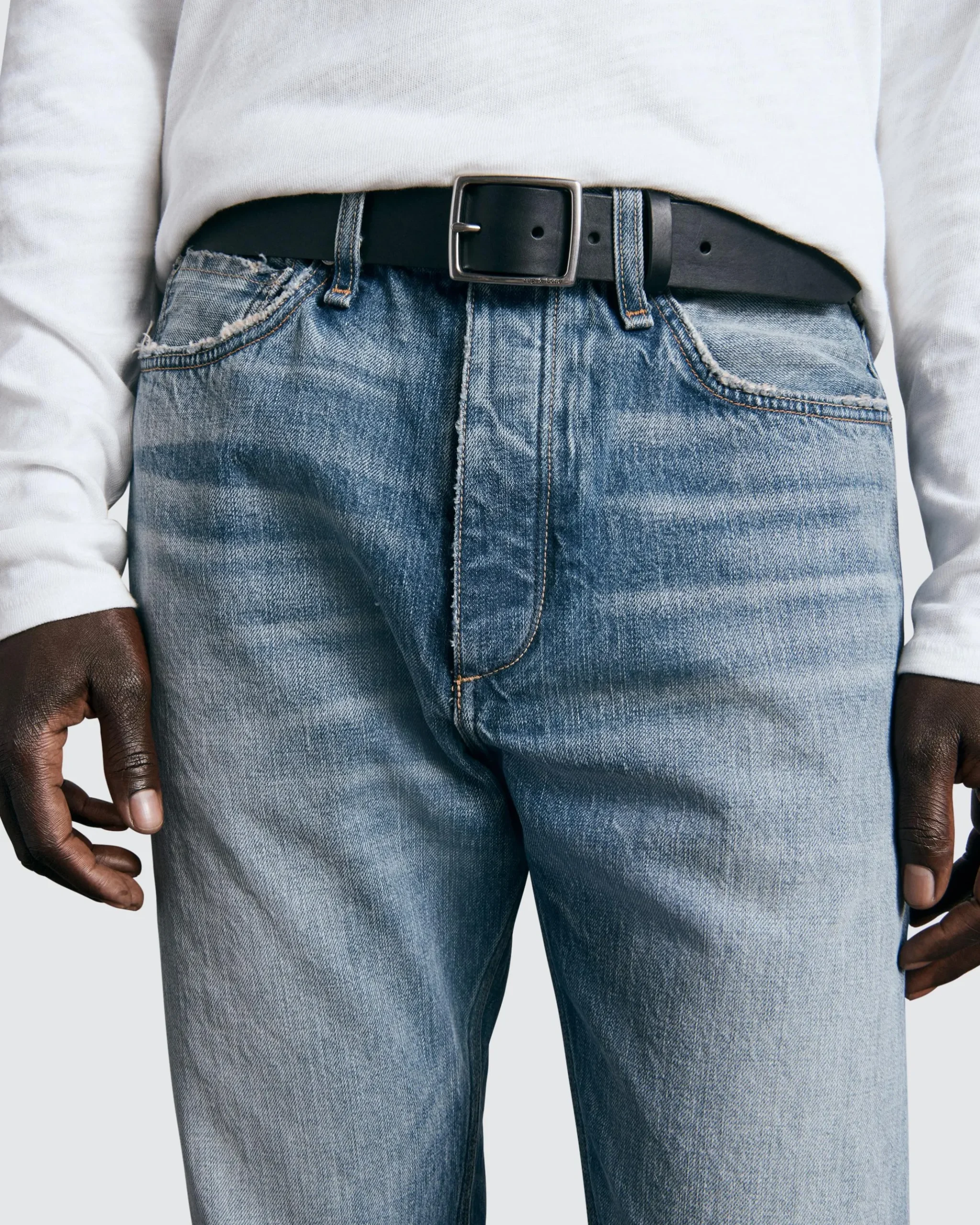rag & bone Rugged Belt Black Discount