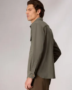 rag & bone Sateen CPO Shirt Jacket Dark Army Discount