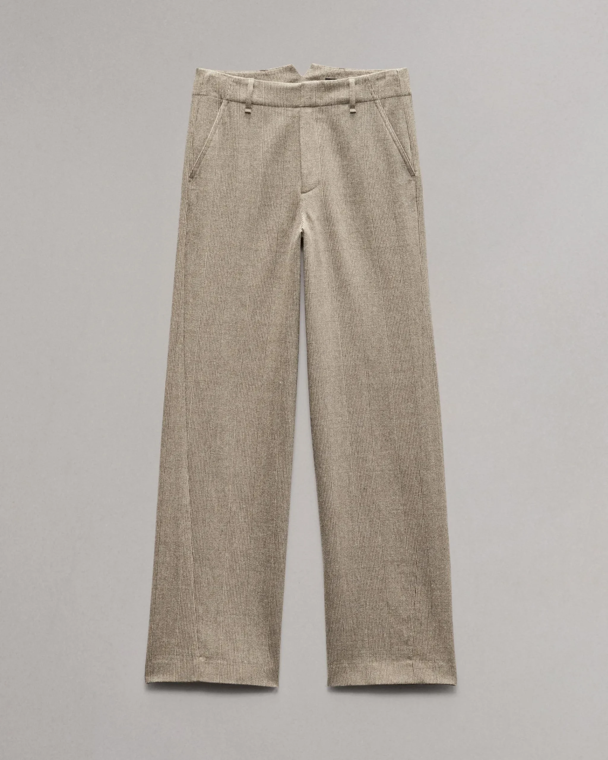 rag & bone Shea Full-Length Plaid Pant Camel Plaid Best