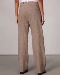 rag & bone Shea Full-Length Plaid Pant Camel Plaid Best