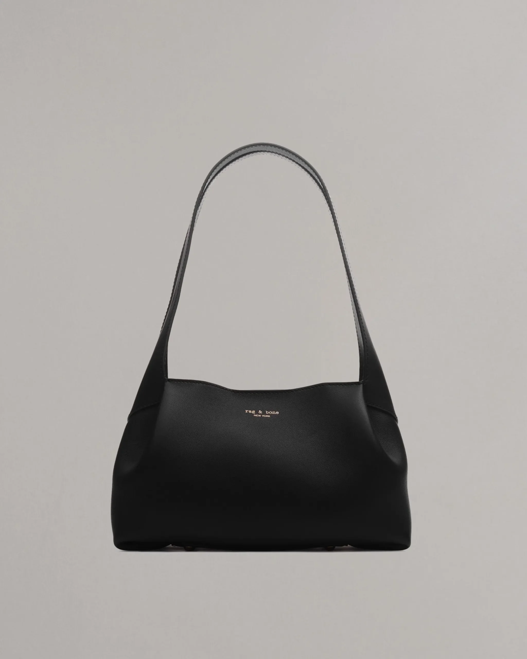 rag & bone Slade Italian Calf Leather Shoulder Bag Black Flash Sale