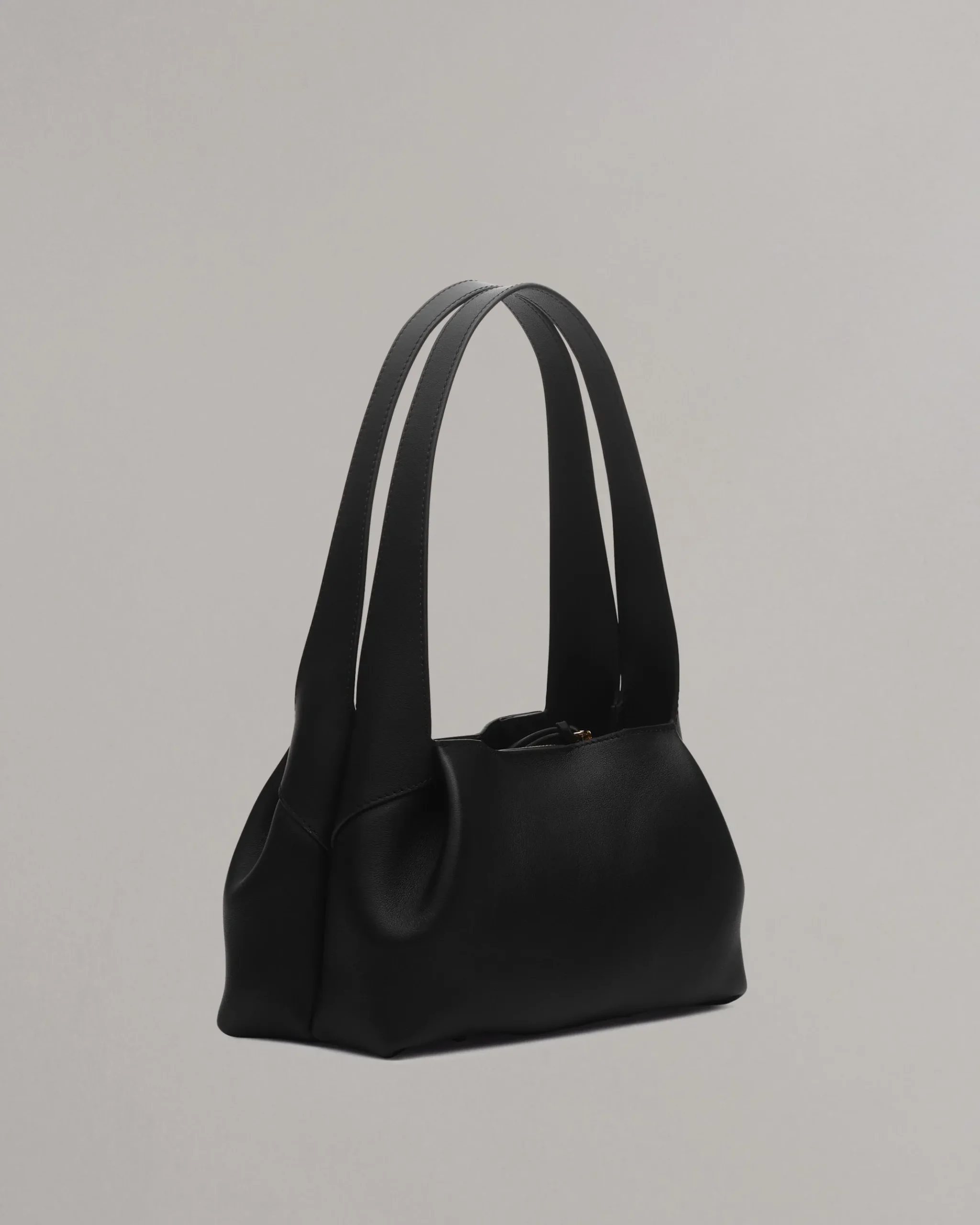 rag & bone Slade Italian Calf Leather Shoulder Bag Black Flash Sale