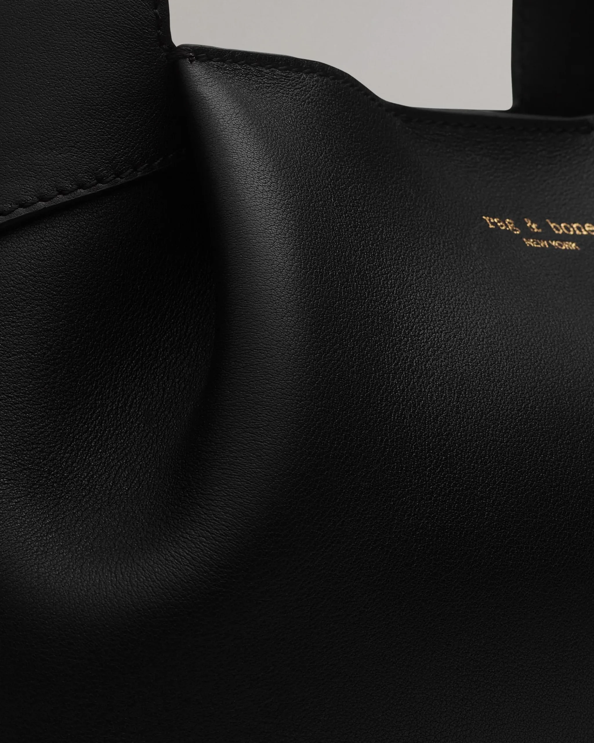 rag & bone Slade Italian Calf Leather Shoulder Bag Black Flash Sale