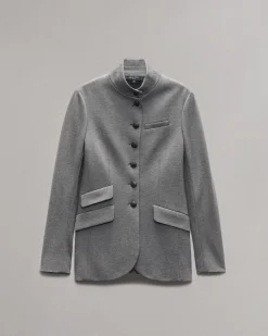 rag & bone Slade Ponte Blazer Charcoal Best Sale