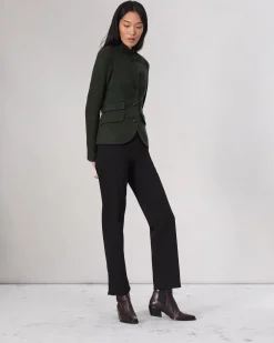 rag & bone Slade Wool Blazer Army Green Fashion