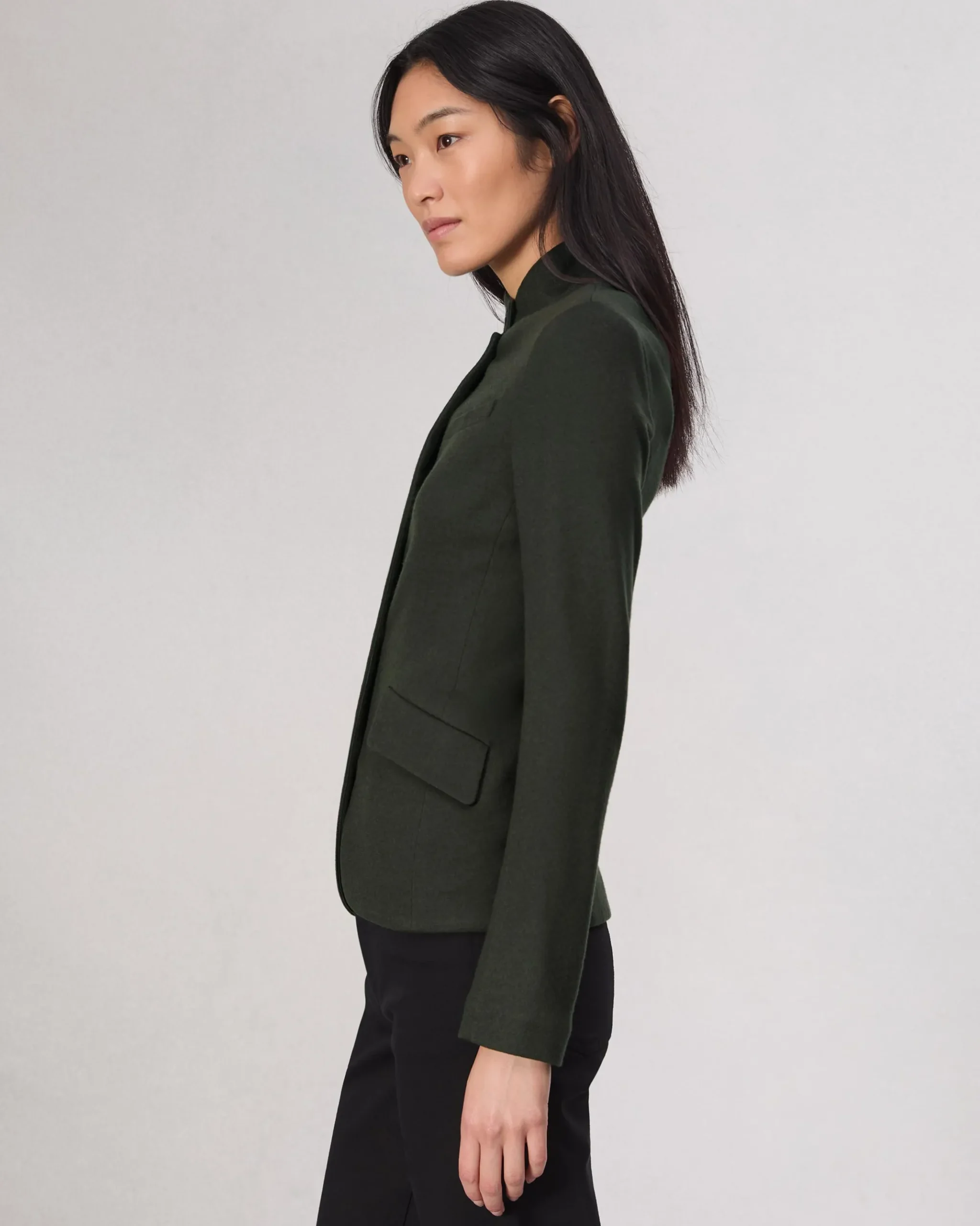 rag & bone Slade Wool Blazer Army Green Fashion