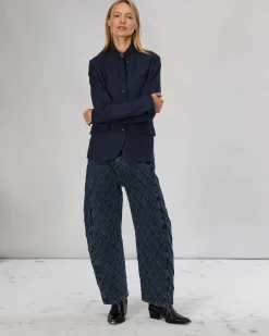 rag & bone Slade Wool Blazer Navy Outlet