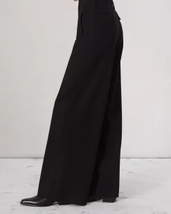 rag & bone Sofie Ponte Full-Length Pant Black Hot