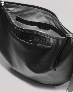 rag & bone Spire Leather Shoulder Bag Black Best