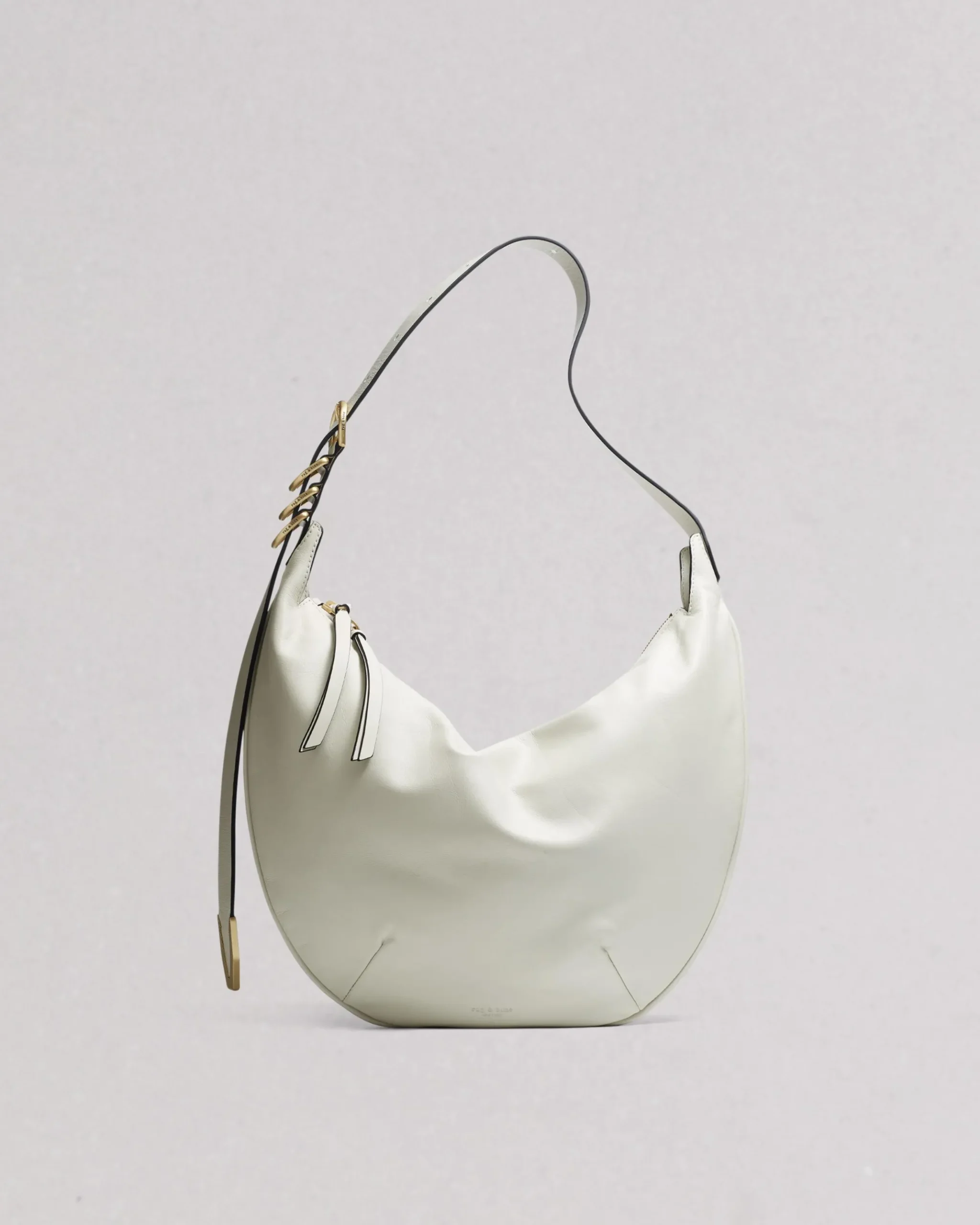 rag & bone Spire Leather Shoulder Bag Antique White Outlet
