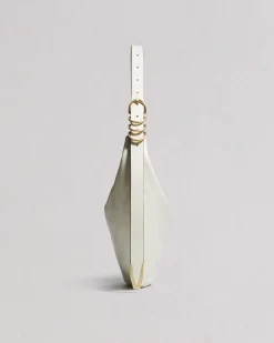 rag & bone Spire Leather Shoulder Bag Antique White Outlet