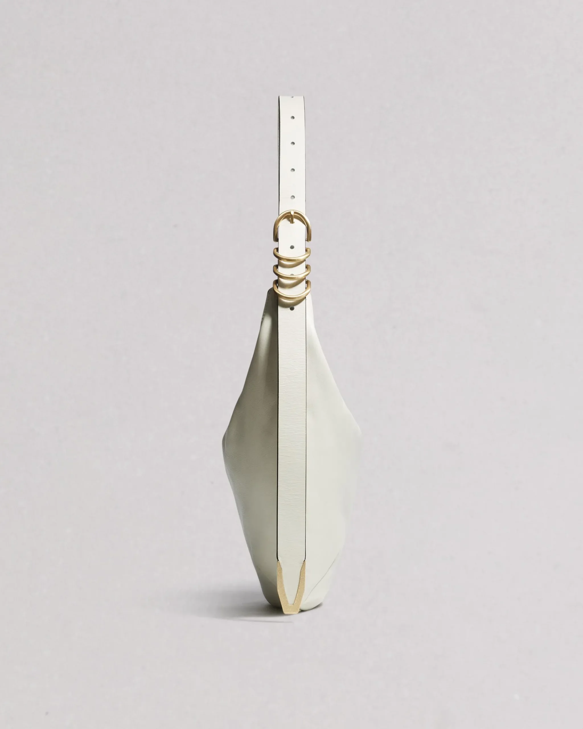 rag & bone Spire Leather Shoulder Bag Antique White Outlet