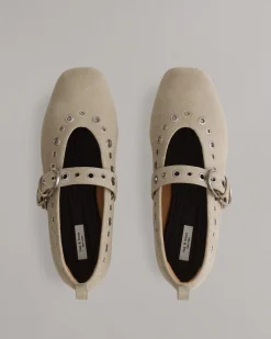 rag & bone Spire Mary Jane Shoes Light Sand Suede Cheap