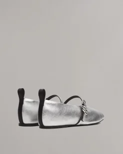 rag & bone Spire Mary Jane Shoes Silver Discount