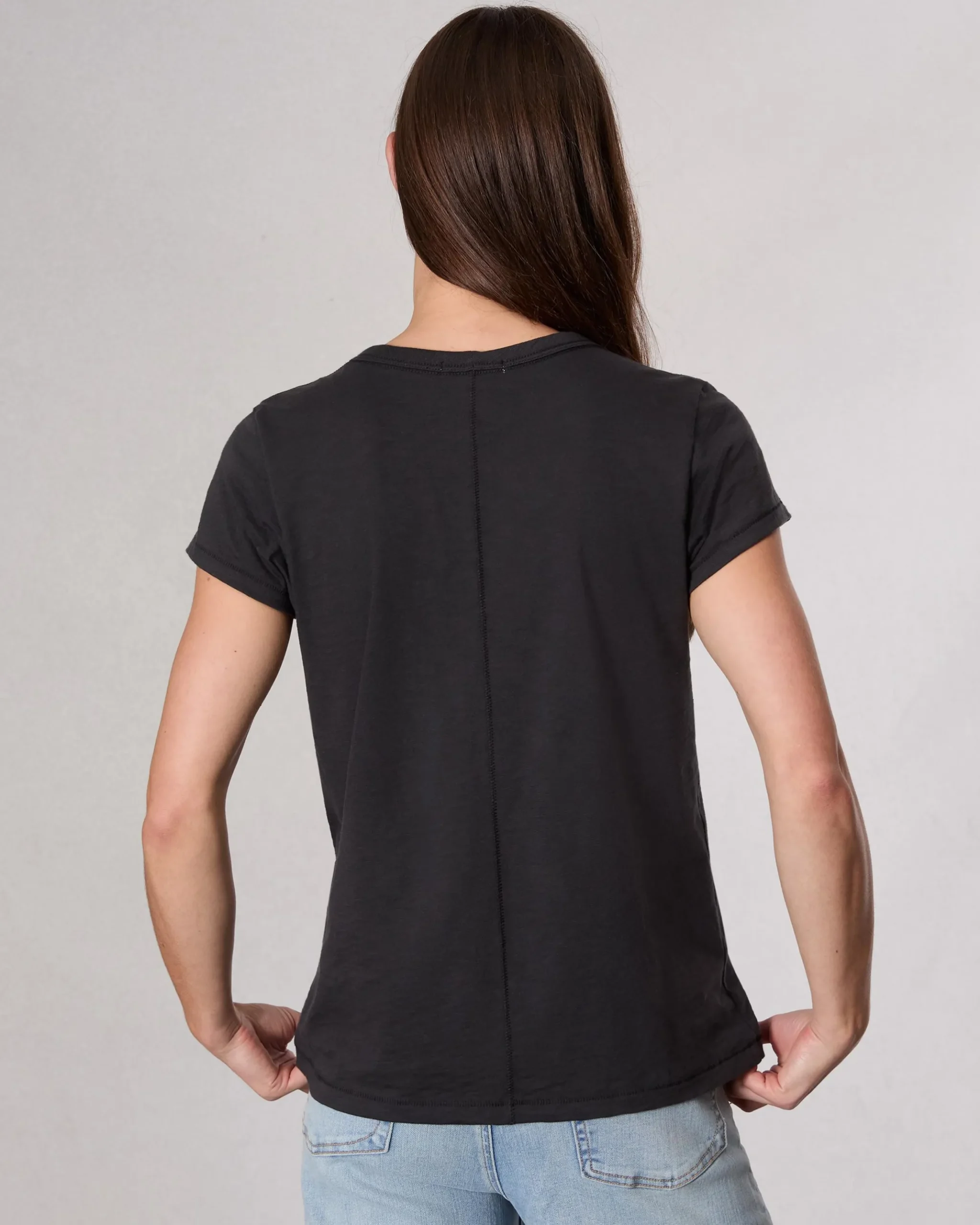 rag & bone Studded Cotton T-Shirt Black New