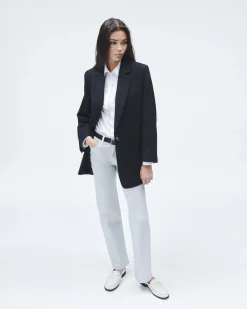 rag & bone Suzanne Viscose Blazer Black Flash Sale
