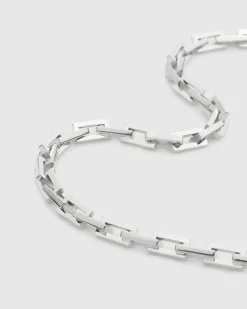 rag & bone The Large Link Necklace Sterling Silver Fashion