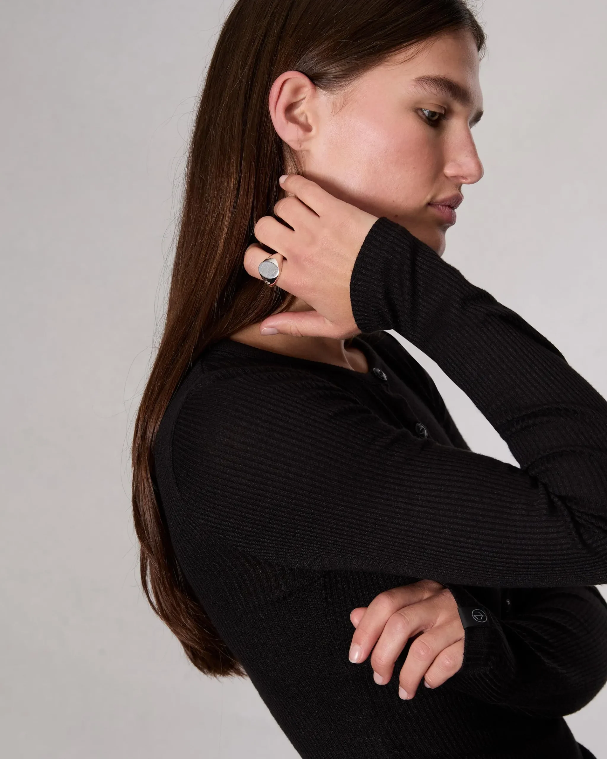 rag & bone The Oval Signet Ring Sterling Silver Online