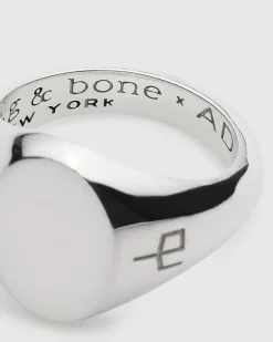 rag & bone The Oval Signet Ring Sterling Silver Online