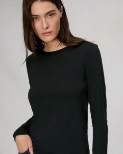 rag & bone The Slub Long Sleeve Black Fashion