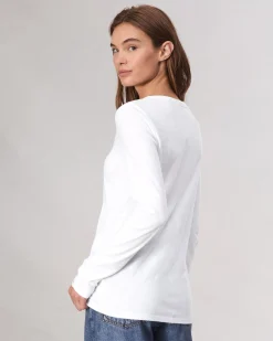 rag & bone The Slub Long Sleeve Bright White Cheap