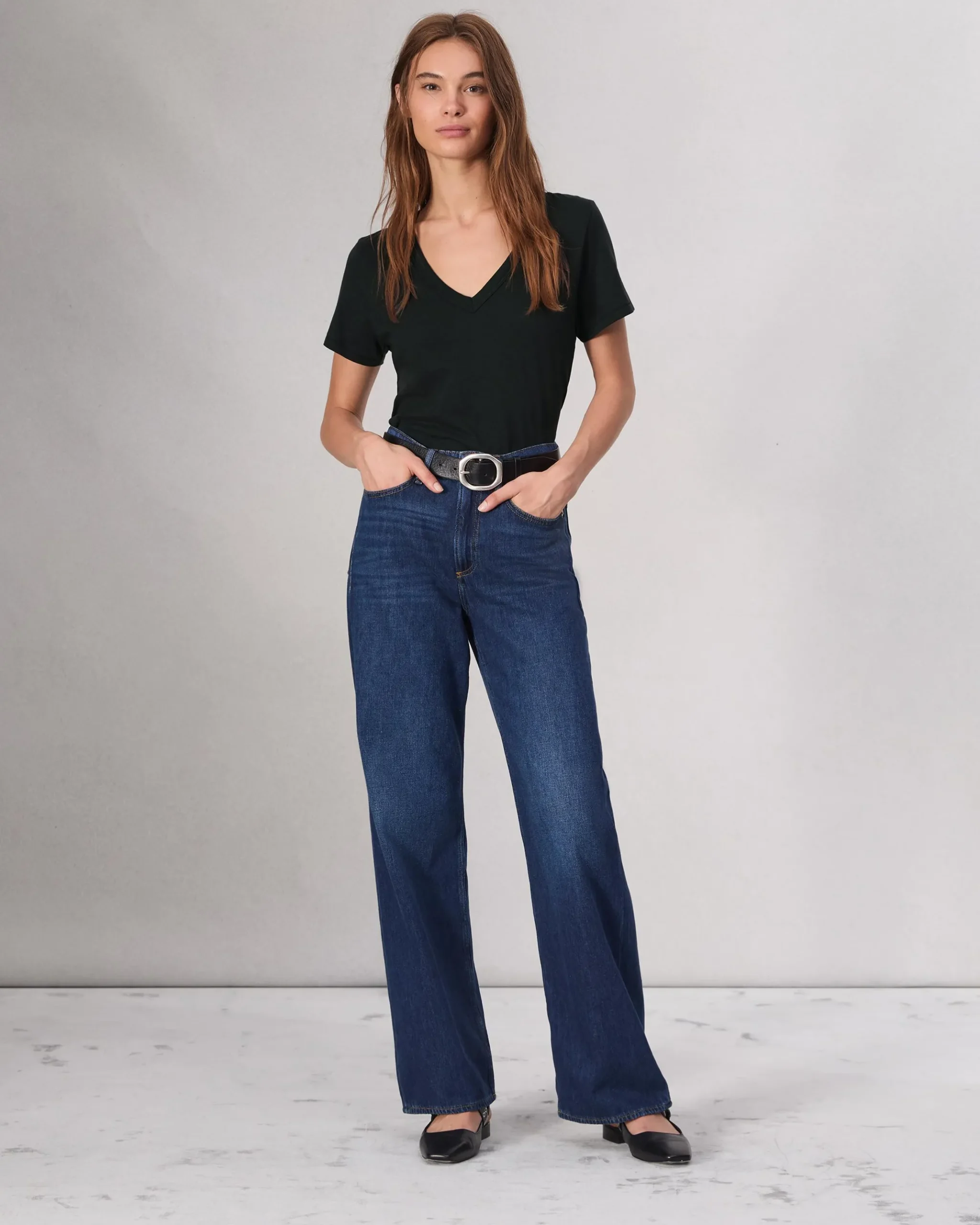 rag & bone The Slub Vee Black Online
