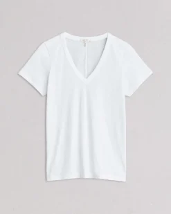 rag & bone The Slub Vee Bright White Sale
