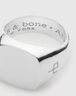 rag & bone The Square Signet Ring Sterling Silver Best