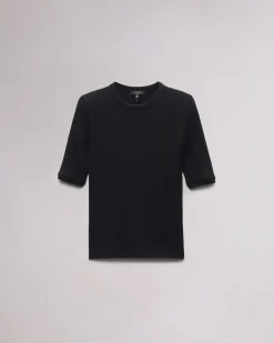 rag & bone Tina Washable Wool Crew Black Shop