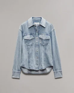 rag & bone Ultra Featherweight Mila Shirt Annie Hot