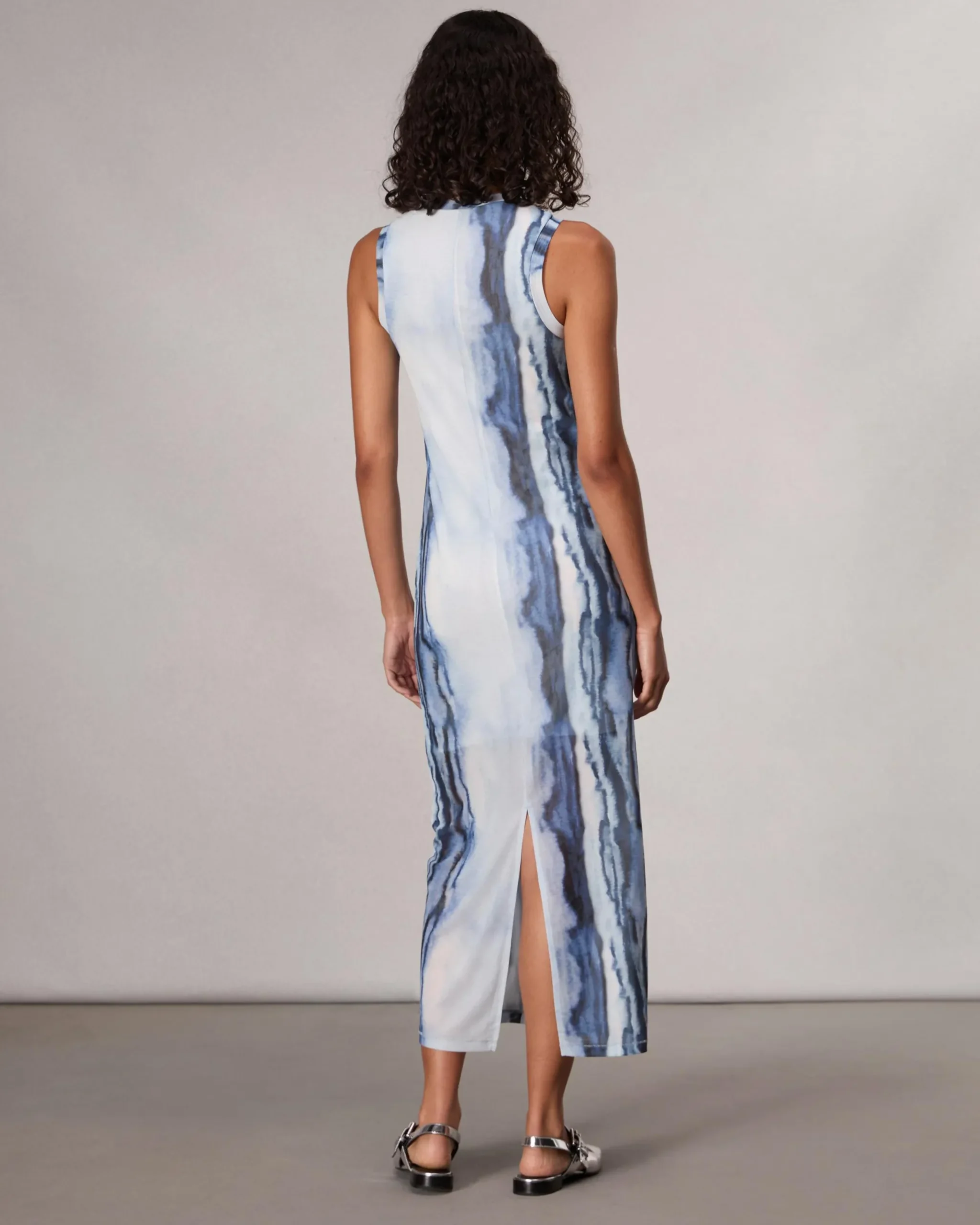 rag & bone Yana Tank Dress Blue Multi New
